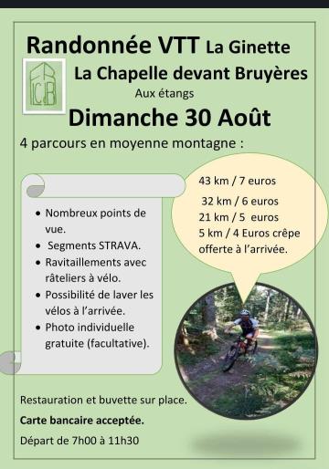 Randonnée VTT La Ginette